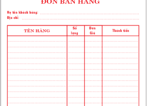Biểu mẫu 1 liên